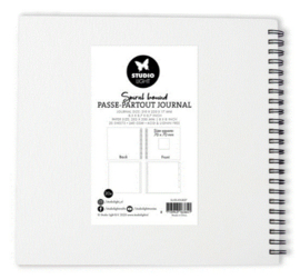 Beige passe-partout Scrapbookalbum met 5 tabbladen  8×8"(20x20 cm) 25 vel