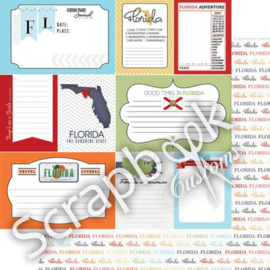 Florida - Journal2 - dubbelzijdig - 12x12 Papier - scrapbook customs