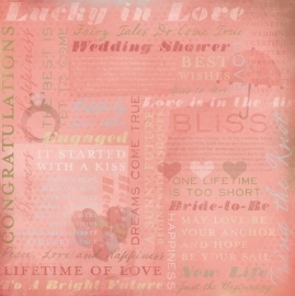 Wedding Shower Collage papier 30.5 x 30.5 cm