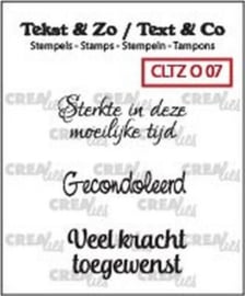 Overlijden 07 / Crealies Clearstamp / Tekst&Zo (NL)
