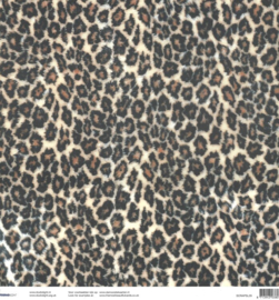 Luipaardprint Scrapbookpapier 30.5x30.5 cm - Natuurlijke Wildpatroon Vel