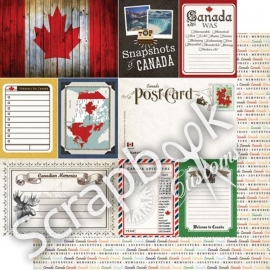 Canada - Journal - 12 x 12 dubbelzijdig scrapbook papier