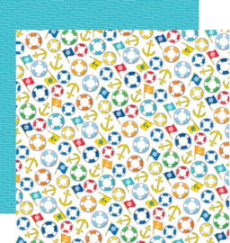 Carta Bella 6x6 paper pad Bon Voyage Cruise – dubbelzijdig scrapbookpapier 24 vellen