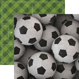 Scrapbook Papier - Voetballen - 30.5 x 30.5 cm