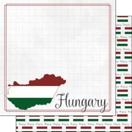 Hungarian Heritage Adventure border Scrapbook Papier 12x12