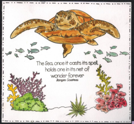 Ontdek 'Mystieke Oceaan' / Save our seas - Premium Transparante Stempelset | Bewaar Onze Zeeën | 15x20cm