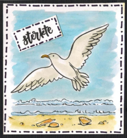 Meeuwen / Seagulls - clear stempelset - 15 x 20 cm