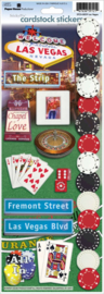 Las Vegas Magic: Cardstock Stickers voor Crafting & Scrapbooks 33x12 cm