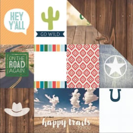 scrapbook papier Country Strong Tags