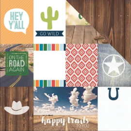 scrapbook papier Country Strong Tags