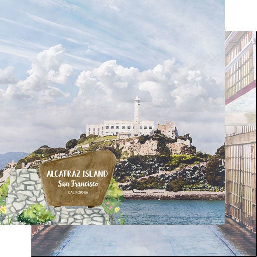 Alcatraz SF- dubbelzijdig 12x12 Paper