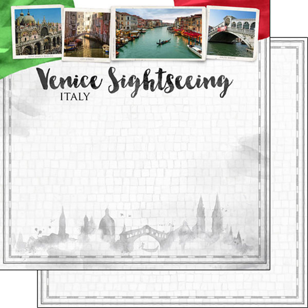 Venetië  Sightseeing - scrapbook papier