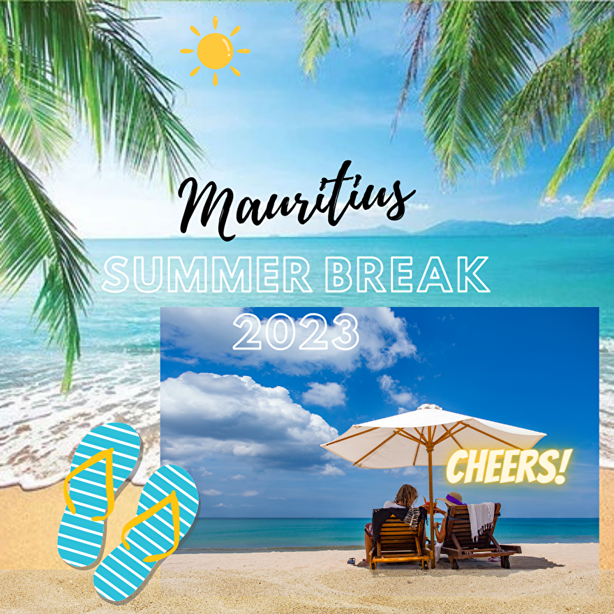 Zomerse Vakantie Scrapbook Creatie 2023 Mauritius Strand