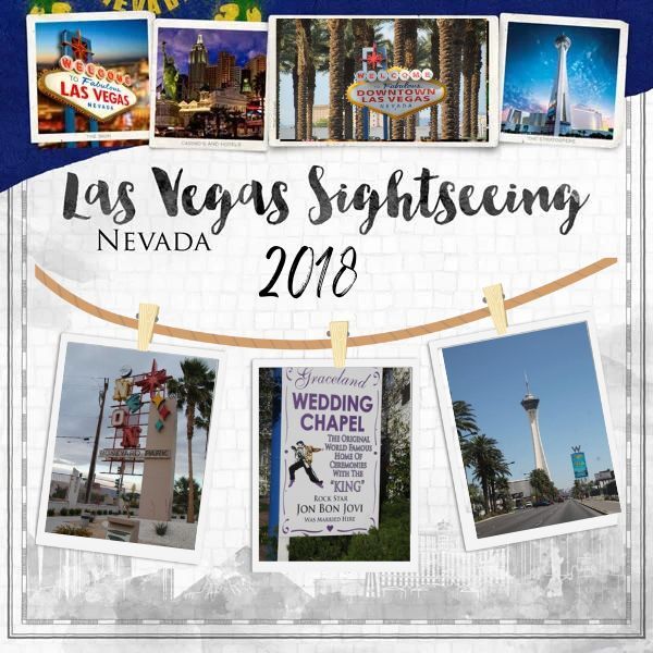 Bruisende Las Vegas Reis Scrapbook Ontwerp