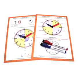 Leren klokkijken analoog en digitaal (met 2 stiften)