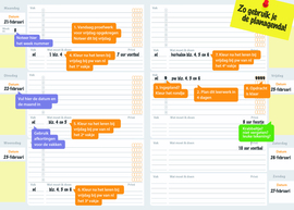Planagenda met gratis kijkwijzer huiswerk