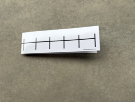 Getallenlijn leeg  (10 stuks)