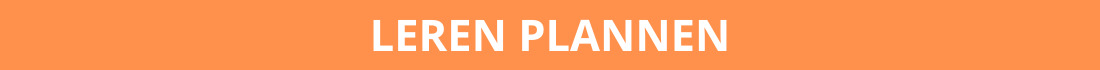 LEREN PLANNEN