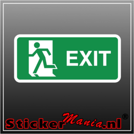 Exit links full colour sticker