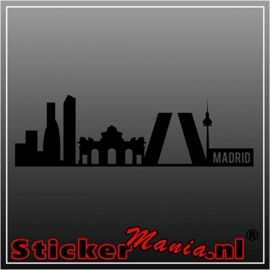 Skyline madrid muursticker