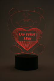 Beer met eigen tekst led lamp