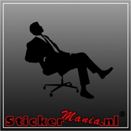 Lazy businessman sticker