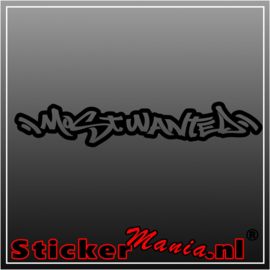 Most wanted sticker