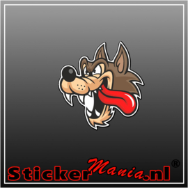 Wolf Full Colour sticker