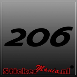 Peugeot 206 sticker