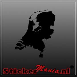 Kaart van nederland muursticker