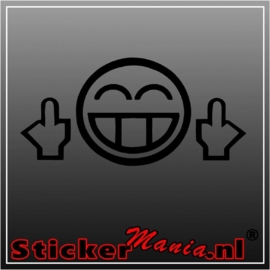 Smile finger sticker