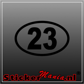 Race nummer 8 sticker