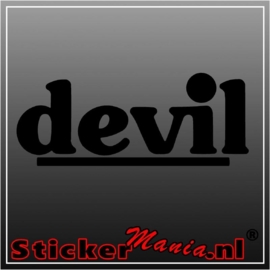 Devil sticker
