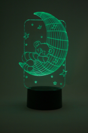 Slapend beertje led lamp