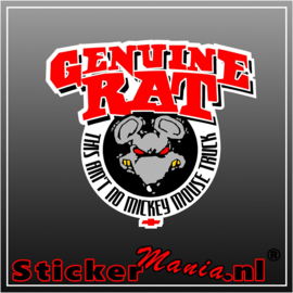 Genuine Rat Full Colour sticker