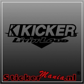 Kicker livin' loud sticker