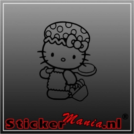 Hello kitty shower sticker