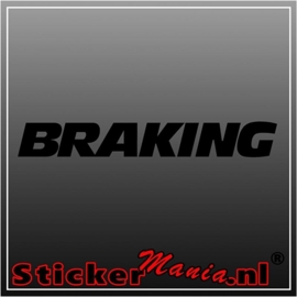 Braking sticker