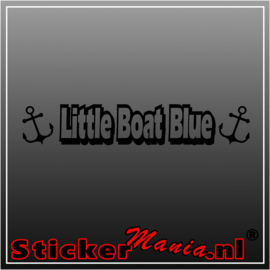Little boat blue sticker