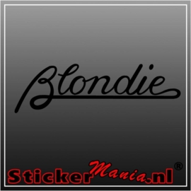 Blondie sticker