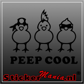 Peep cool sticker