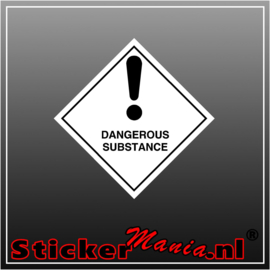 Dangerous substance full colour sticker