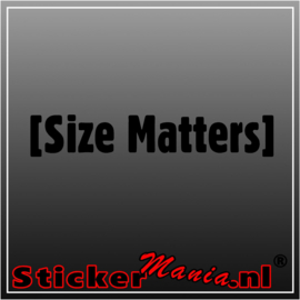 Size matters sticker