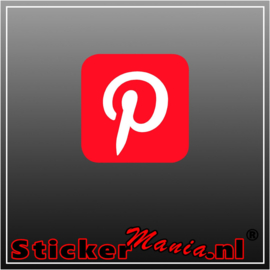 Pinterest logo full colour sticker