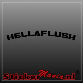 Hella flush 1 sticker