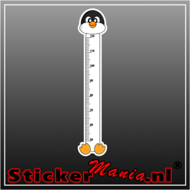 Groeimeter pinquin sticker