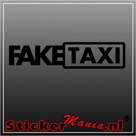 Fake taxi sticker