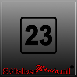 Race nummer 5 sticker