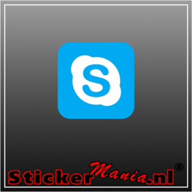 Skype logo full colour sticker
