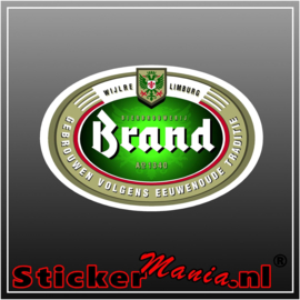 Brand bier full colour sticker